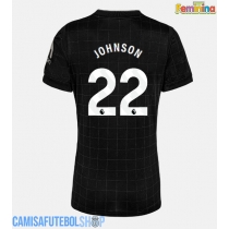 Camisa de time de futebol Tottenham Hotspur Brennan Johnson #22 Replicas 2º Equipamento Feminina 2025-26 Manga Curta